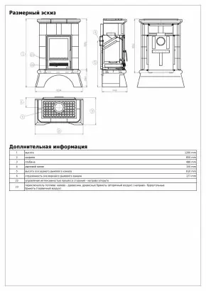 Печь ABX BRITANIA K белый цоколь Печь ABX BRITANIA K белый цоколь