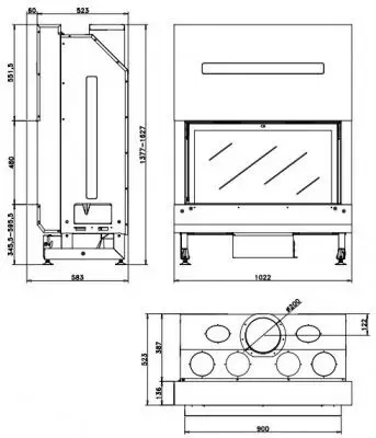 Каминная топка Rocal G450 Каминная топка Rocal G450