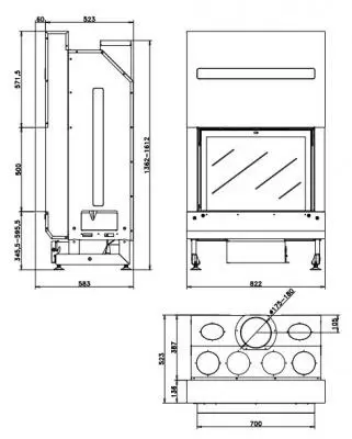 Каминная топка Rocal G300 Каминная топка Rocal G300