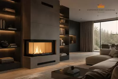 Каминная топка Rocal G450 LI с левой дверцей