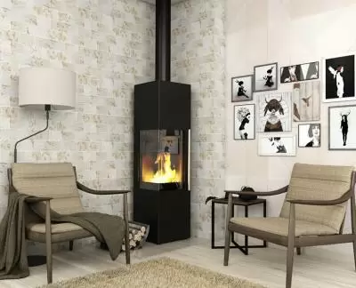 Печь-камин Ember Стеван 700 XL black Печь-камин Ember Стеван 700 XL black