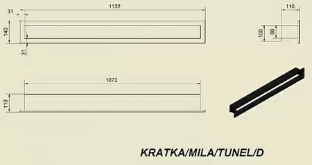 Mila тунель 140х1132
