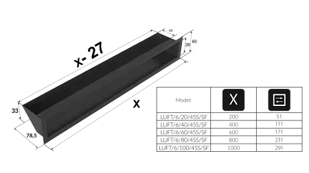 Люфт графитовая 6x100